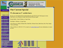Tablet Screenshot of carbideproductsco.com